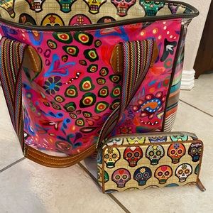 Consuela classic tote with matching wallet